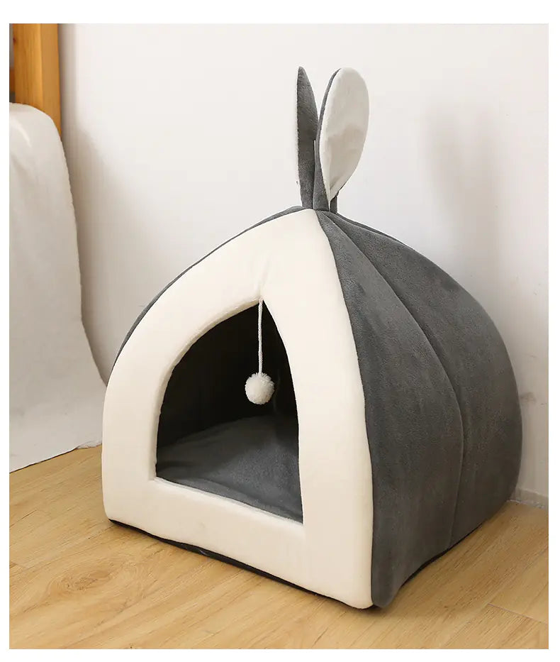 Universal Cat Bed for All Seasons, Enclosed Design