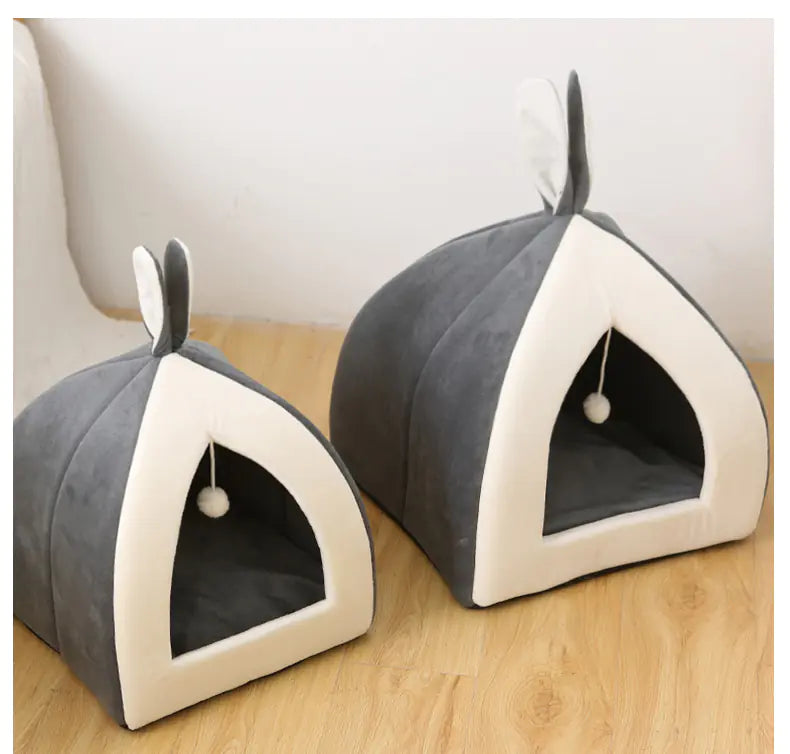 Universal Cat Bed for All Seasons, Enclosed Design